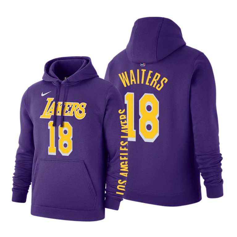 Dion Waiters Los Angeles Lakers #18 Statement Purple Hoodie