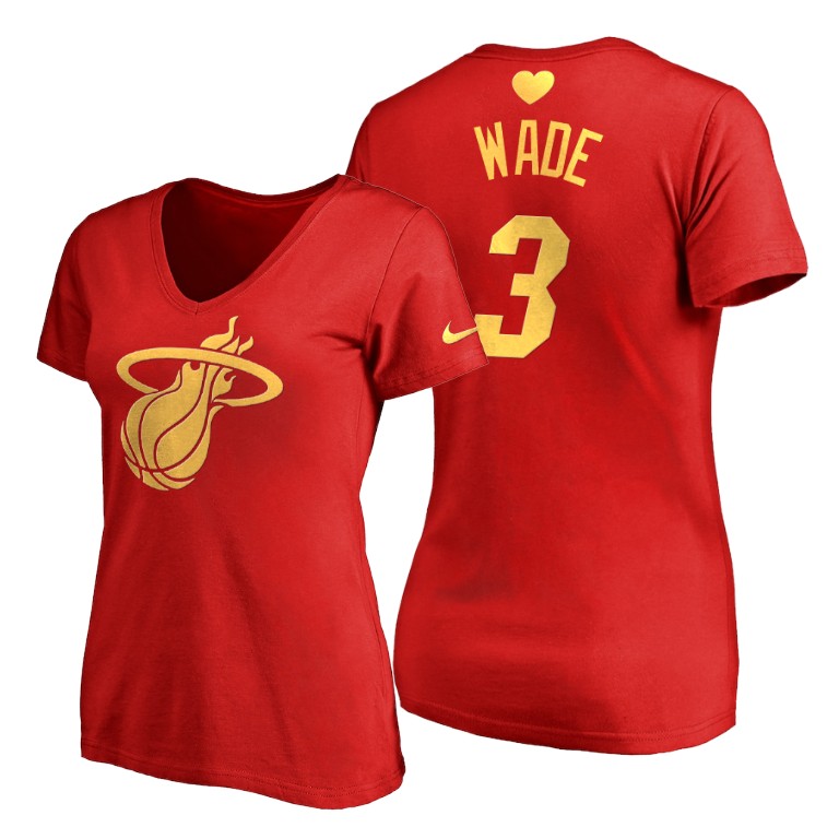 Dwyane Wade #3 Heat 2020 Mother's Day Best Gift Red T-Shirt Dwyane Wade #3 Heat 2020 Mother's Day Best Gift Red T-Shirt