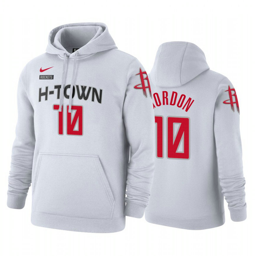 Eric Gordon #10 Houston Rockets 2019-20 City White Pullover Hoodie Eric Gordon #10 Houston Rockets 2019-20 City White Pullover Hoodie