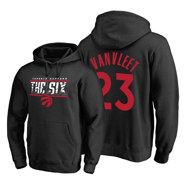 Toronto Raptors Fred VanVleet #23 Hometown Collection Black Hoodie Toronto Raptors Fred VanVleet #23 Hometown Collection Black Hoodie