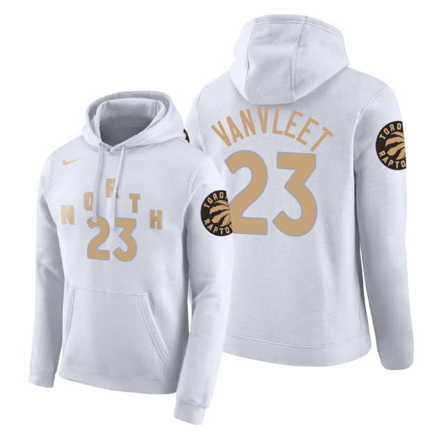 Toronto Raptors Fred VanVleet #23 White 2018 City Edition Hoodie Toronto Raptors Fred VanVleet #23 White 2018 City Edition Hoodie