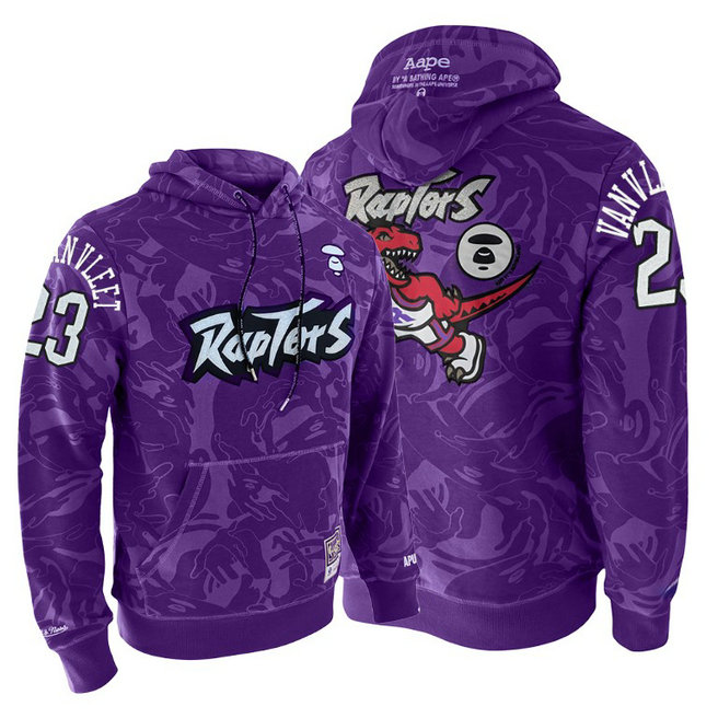 Raptors AAPE x M&N Fred VanVleet #23 Hardwood Classics Hoodie Raptors AAPE x M&N Fred VanVleet #23 Hardwood Classics Hoodie