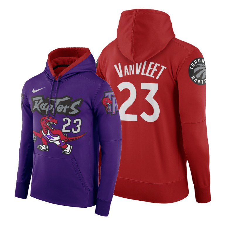 Fred VanVleet Toronto Raptors 2020 Modern X Classic Red Purple Hoodie Fred VanVleet Toronto Raptors 2020 Modern X Classic Red Purple Hoodie