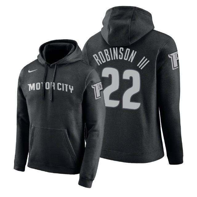 Detroit Pistons Glenn Robinson III #22 Black 2018 City Edition Hoodie