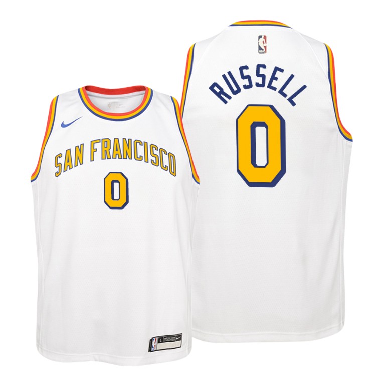 YOUTH Klay Thompson #11 Warriors 2019-20 Hardwood Classics White Jersey