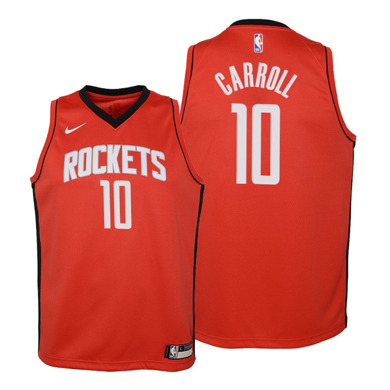 YOUTH Rockets DeMarre Carroll #10 Icon 2019-20 Red Jersey