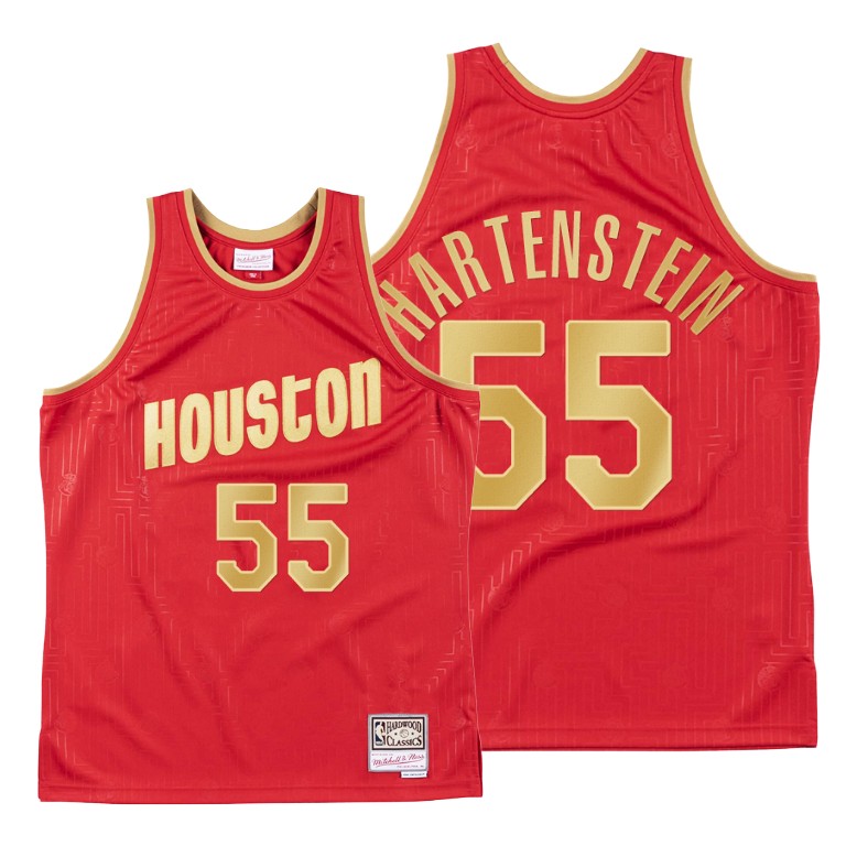 Isaiah Hartenstein 2020 CNY Houston Rockets Red Throwback Jersey