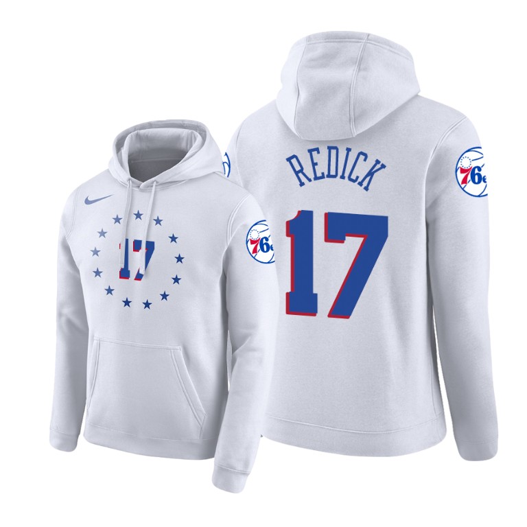 Philadelphia 76ers J.J. Redick #17 Pullover White earned edition Hoodie