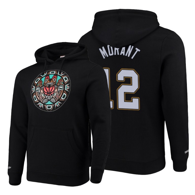 Ja Morant #12 Memphis Grizzlies Hardwood Classics Black Hometown Hoodie