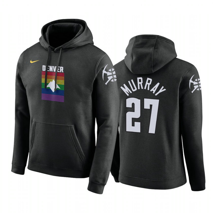Jamal Murray #27 Denver Nuggets 2019-20 City Black Pullover Hoodie Jamal Murray #27 Denver Nuggets 2019-20 City Black Pullover Hoodie