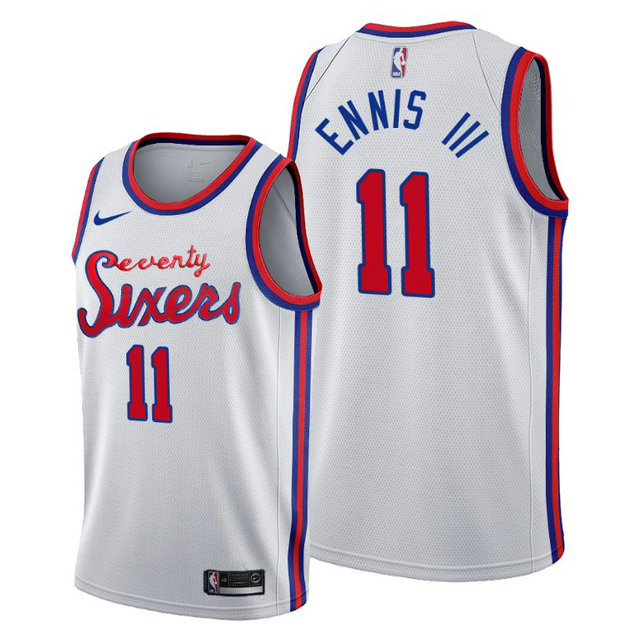 James Ennis III Philadelphia 76ers 2019-20 Classic White Jersey