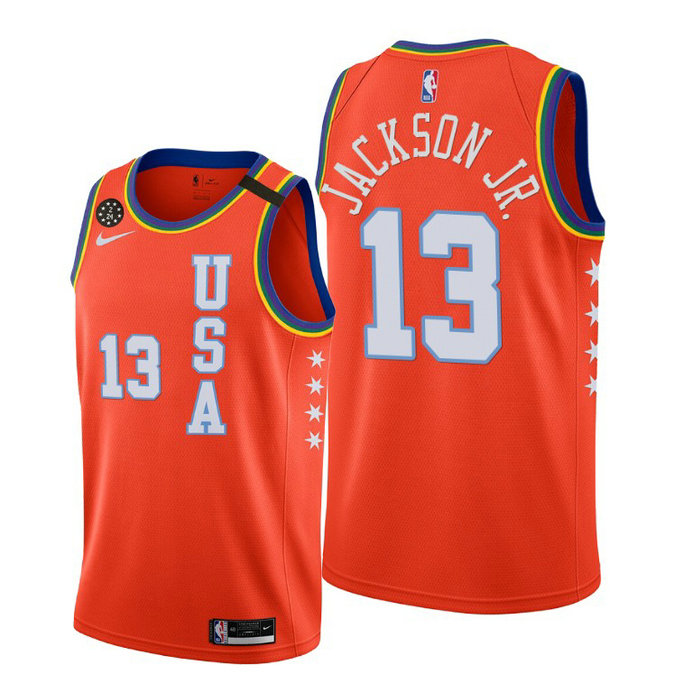 Jaren Jackson Jr. USA Team 2020 NBA Rising Star Jersey Memphis Grizzlies #13 Red