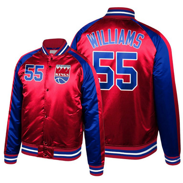 Kings Jason Williams Hardwood Classics Colorblock Satin Red Jacket