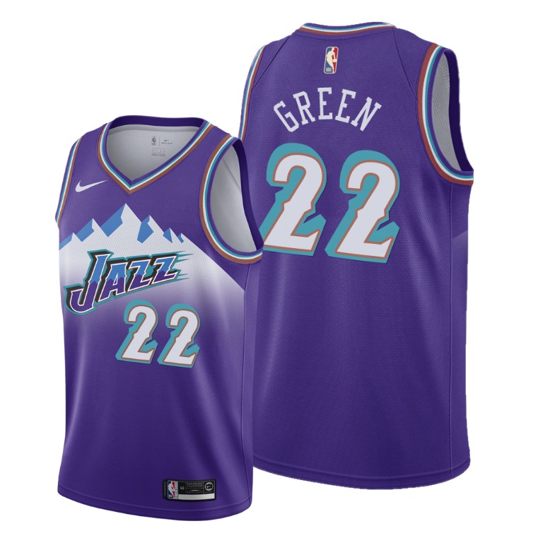 Jeff Green Utah Jazz 2019-20 Hardwood Classics Purple Jersey Jeff Green Utah Jazz 2019-20 Hardwood Classics Purple Jersey