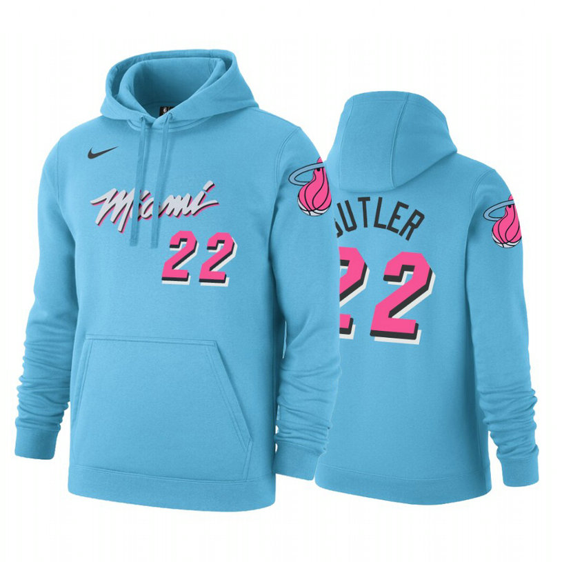 Heat Jimmy Butler #22 City Blue Hoodie Heat Jimmy Butler #22 City Blue Hoodie