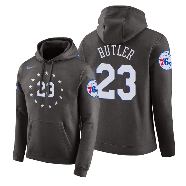 Philadelphia 76ers Jimmy Butler #23 Gray 2018 City Edition Hoodie Philadelphia 76ers Jimmy Butler #23 Gray 2018 City Edition Hoodie