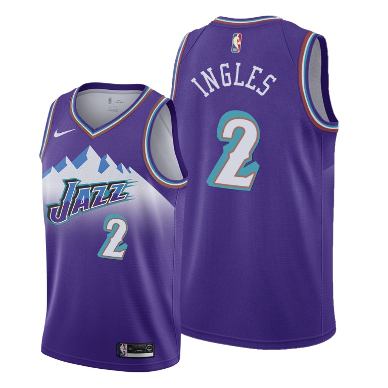 Joe Ingles Utah Jazz 2019-20 Hardwood Classics Purple Jersey Joe Ingles Utah Jazz 2019-20 Hardwood Classics Purple Jersey