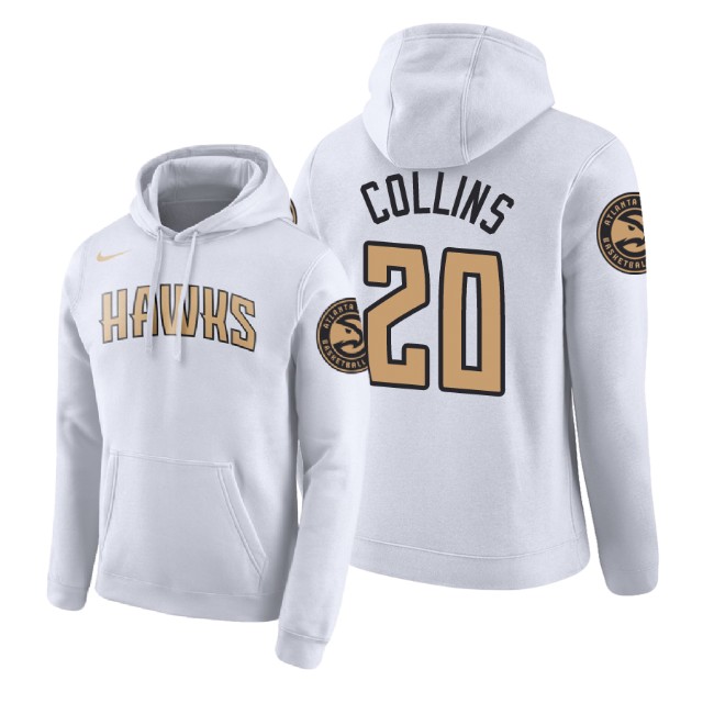 Atlanta Hawks John Collins #20 White 2018 City Edition Hoodie
