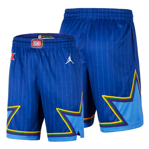 NBA 2020 NBA All-Star Game Jordan Brand Blue Shorts NBA 2020 NBA All-Star Game Jordan Brand Blue Shorts