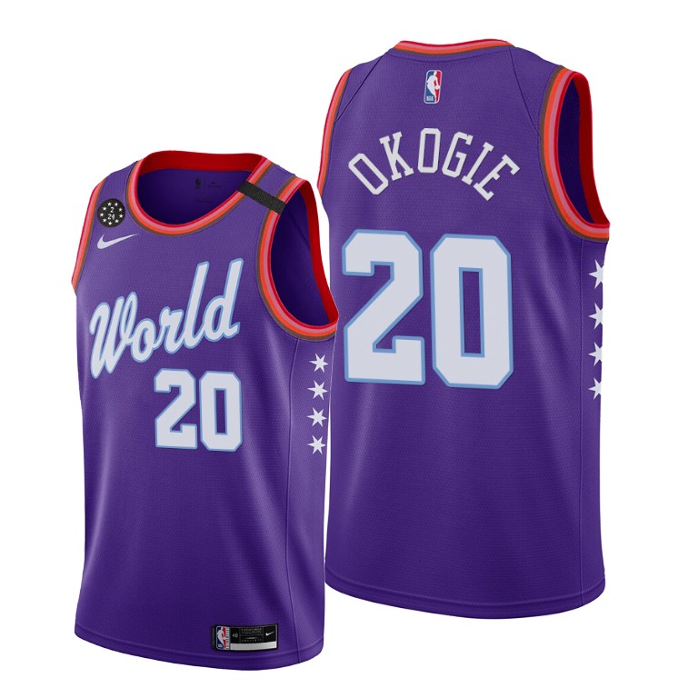 Josh Okogie World Team 2020 NBA Rising Star Jersey Minnesota Timberwolves #20 Purple