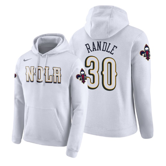 New Orleans Pelicans Julius Randle #30 White 2018 City Edition Hoodie New Orleans Pelicans Julius Randle #30 White 2018 City Edition Hoodie