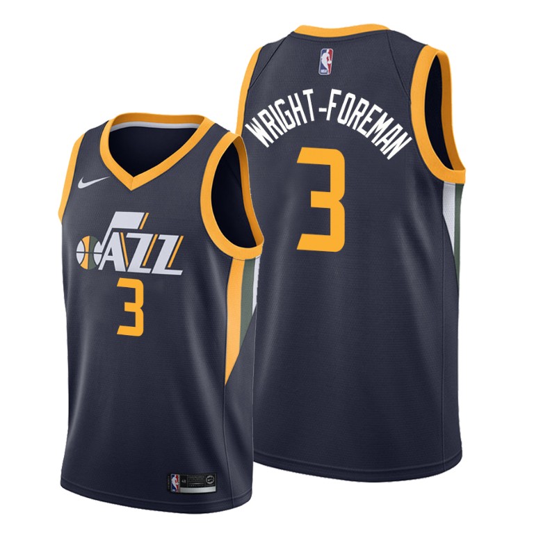 2019 Draft Utah Jazz Justin Wright-Foreman 2019-20 Icon Jersey