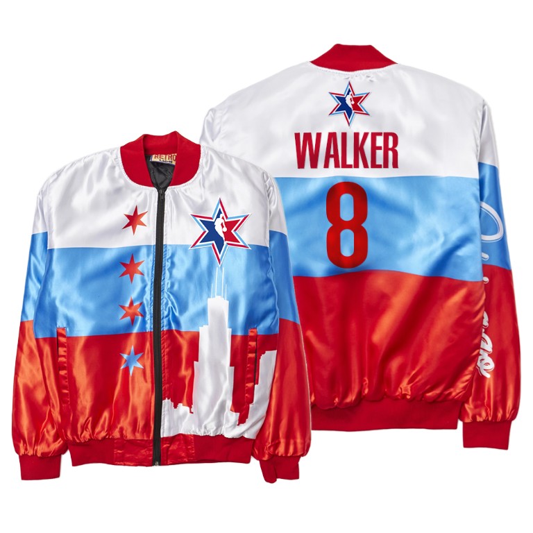 Kemba Walker Celtics 2020 NBA Chicago All Star Blue Red Jacket