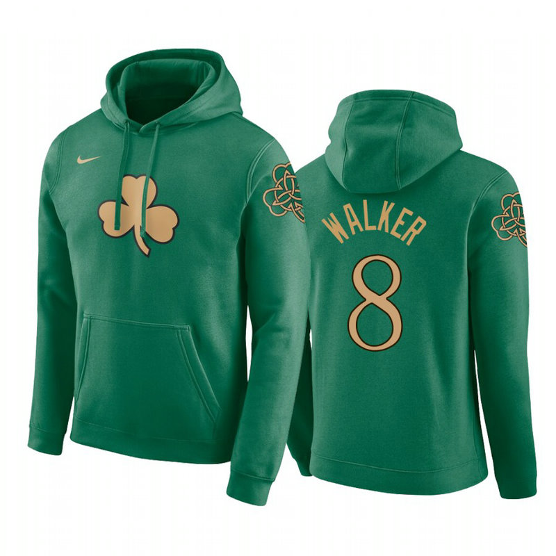 Kemba Walker #8 Boston Celtics 2019-20 City Kelly Green Pullover Hoodie
