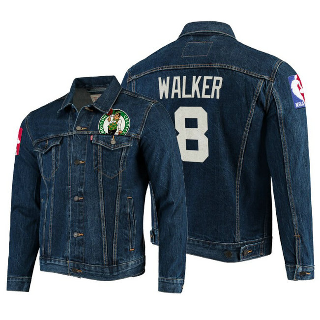 Kemba Walker Levi's X NBA Celtics Blue Classic Denim Jacket