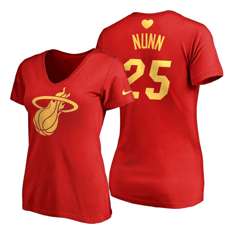 Kendrick Nunn #25 Heat 2020 Mother's Day Best Gift Red T-Shirt