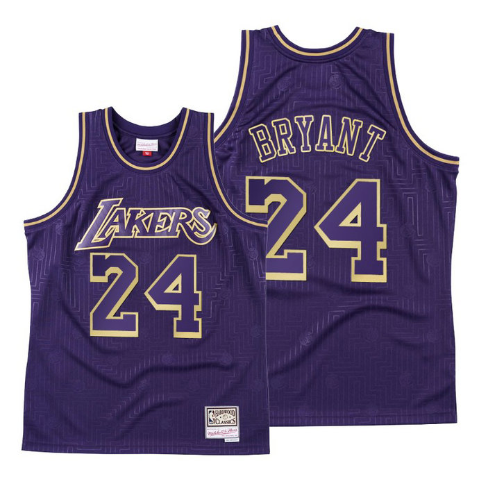 Los Angeles Lakers #24 Kobe Bryant Mamba forever Purple 2020 CNY Throwback Jersey Los Angeles Lakers #24 Kobe Bryant Mamba forever Purple 2020 CNY Throwback Jersey