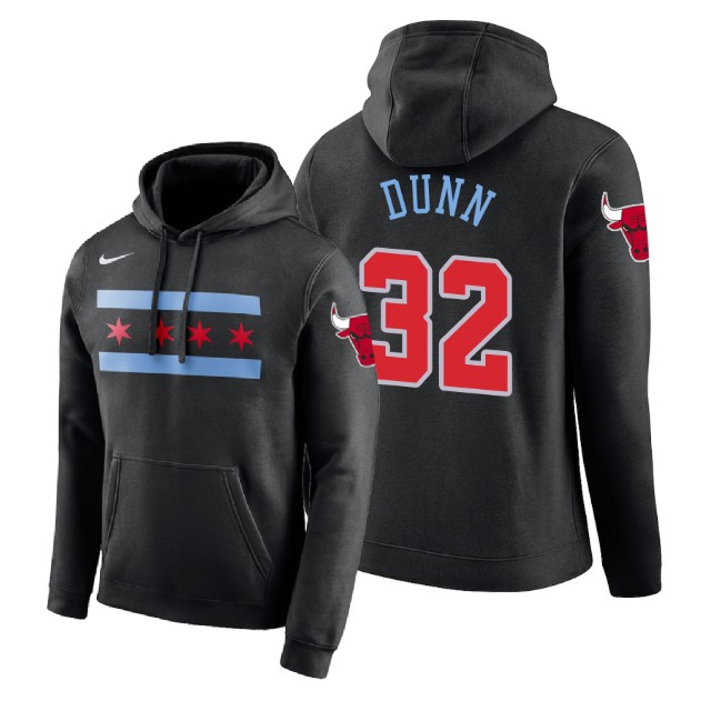 Chicago Bulls Kris Dunn #32 Black 2018 City Edition Hoodie Chicago Bulls Kris Dunn #32 Black 2018 City Edition Hoodie