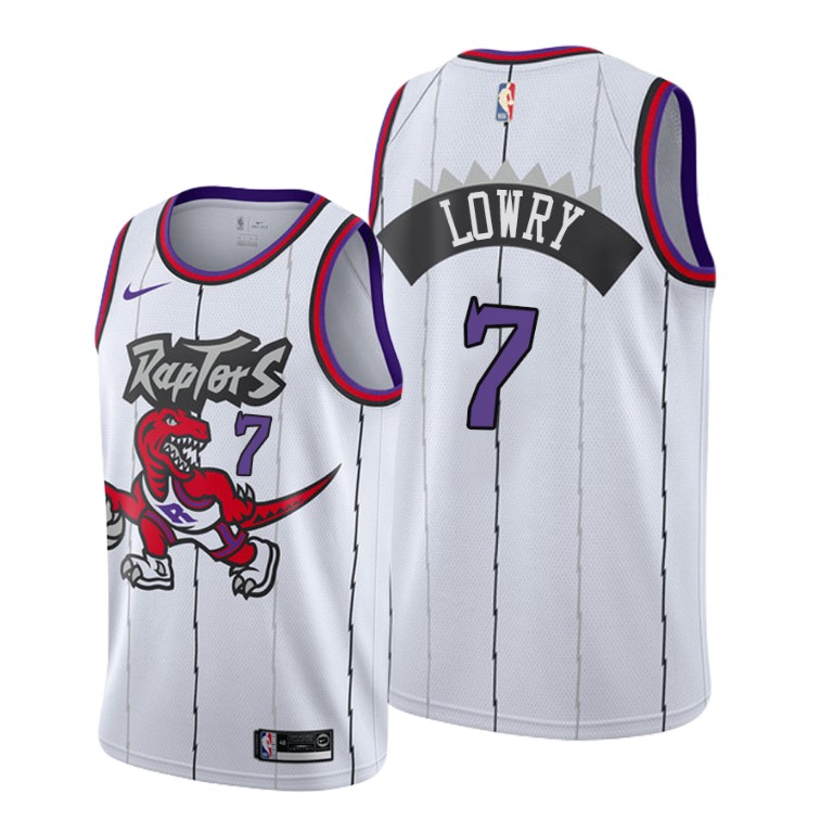Kyle Lowry Toronto Raptors 2019-20 Classic Edition White Jersey