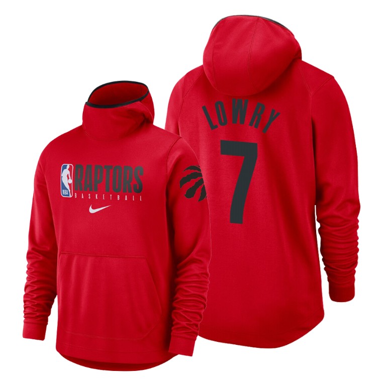 Toronto Raptors Kyle Lowry #7 Spotlight Red Hoodie Toronto Raptors Kyle Lowry #7 Spotlight Red Hoodie