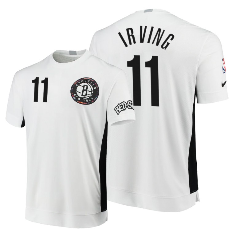 Nets Kyrie Irving #11 White 2020 City Edition 2.0 T-Shirt Nets Kyrie Irving #11 White 2020 City Edition 2.0 T-Shirt