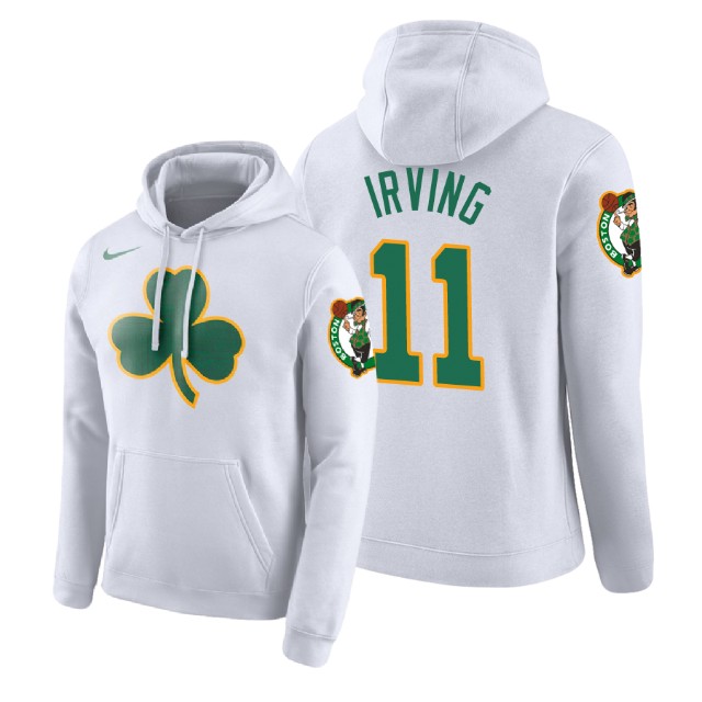 Boston Celtics Kyrie Irving #11 White City Edition Hoodie Boston Celtics Kyrie Irving #11 White City Edition Hoodie