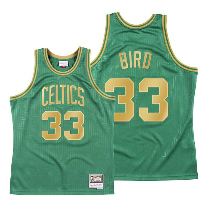 Larry Bird 2020 CNY Boston Celtics Green Throwback Jersey