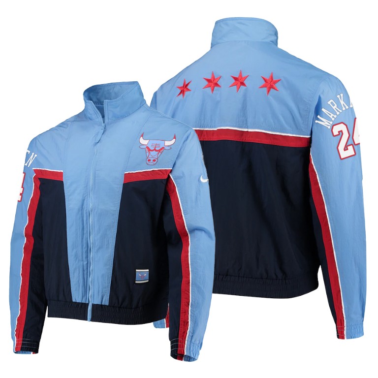 Bulls Lauri Markkanen 2020 City Edition 2.0 Blue Jacket Bulls Lauri Markkanen 2020 City Edition 2.0 Blue Jacket