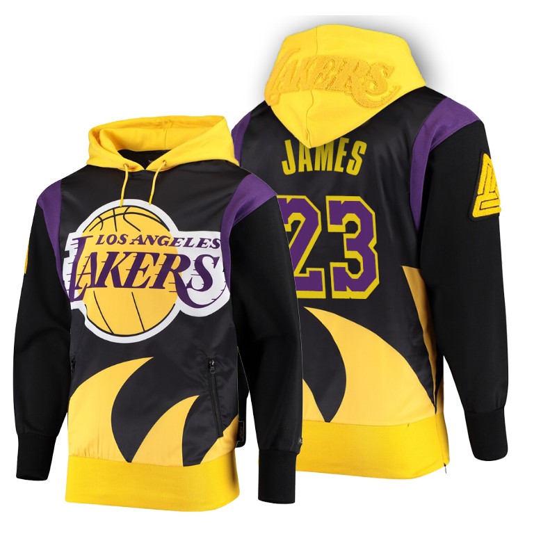 LeBron James Los Angeles Lakers #23 Retro Pyramid Gold Hoodie
