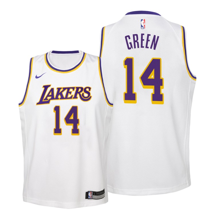 YOUTH Los Angeles Lakers 2019-20 Danny Green #14 Association White Jersey