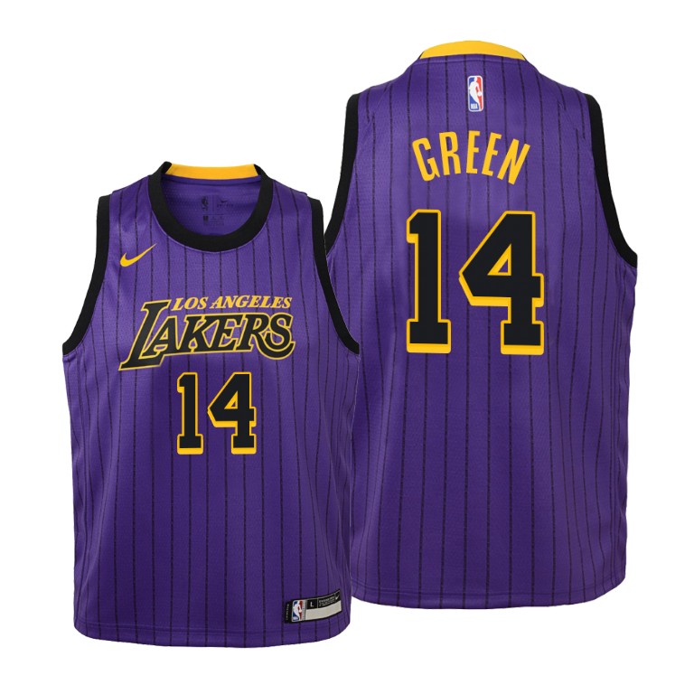 YOUTH Los Angeles Lakers 2019-20 Danny Green #14 City Purple Jersey