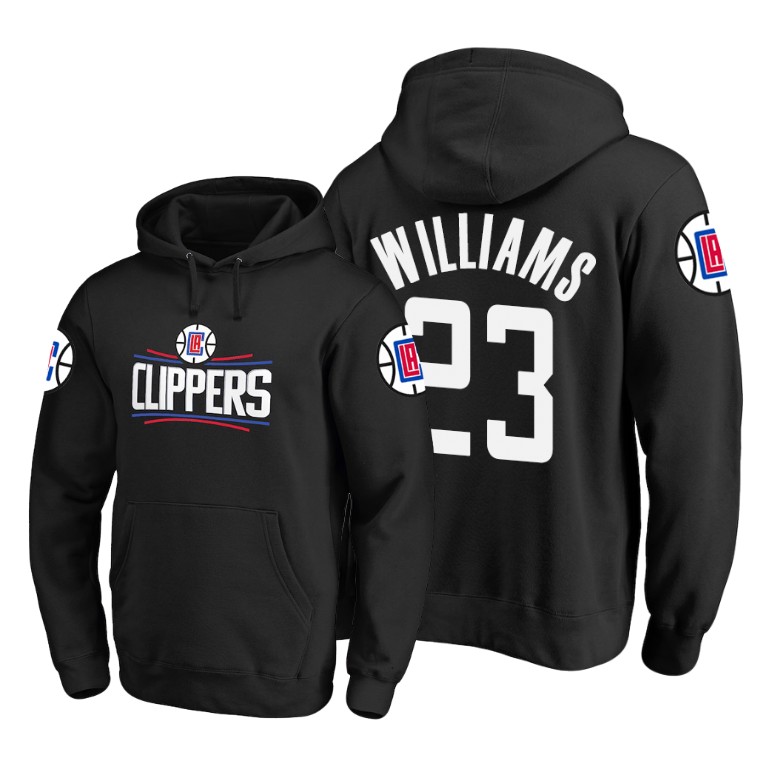 Los Angeles Clippers Lou Williams #23 Primary Logo Black Hoodie
