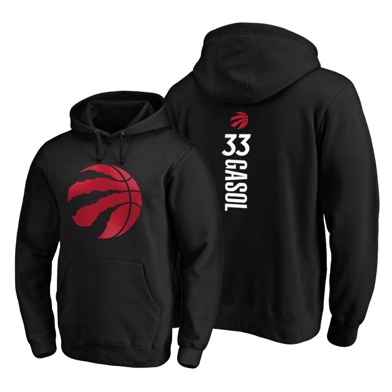 Marc Gasol #33 Toronto Raptors Playmaker Black Pullover Hoodie