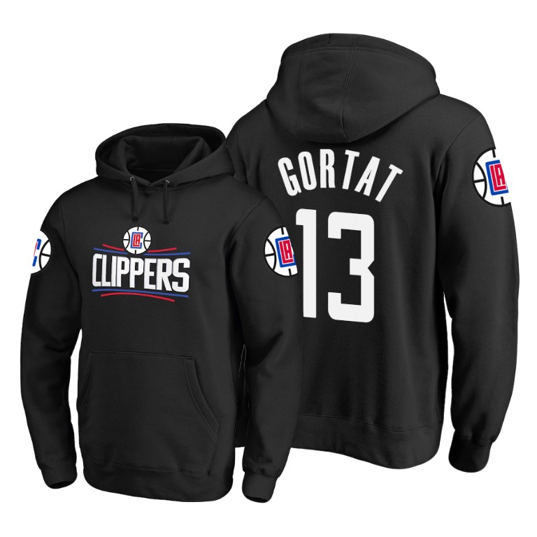 Los Angeles Clippers Marcin Gortat #13 Primary Logo Black Hoodie Los Angeles Clippers Marcin Gortat #13 Primary Logo Black Hoodie