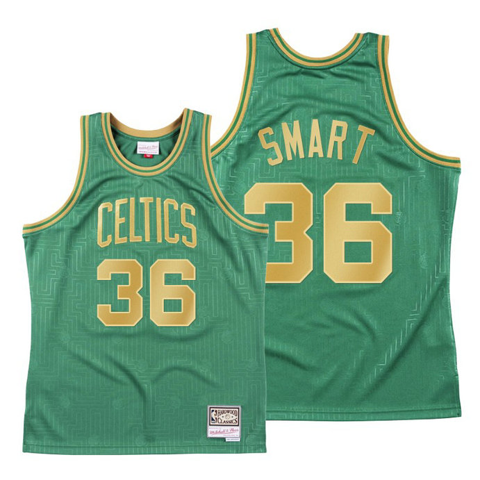Marcus Smart 2020 CNY Boston Celtics Green Throwback Jersey Marcus Smart 2020 CNY Boston Celtics Green Throwback Jersey