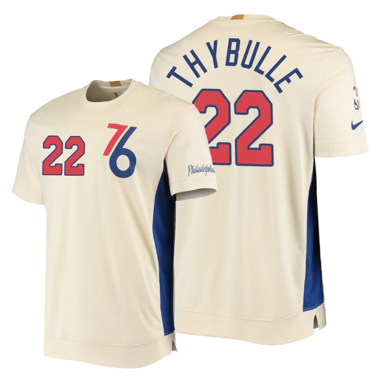 76ers Matisse Thybulle #22 Cream 2020 City Edition 2.0 T-Shirt 76ers Matisse Thybulle #22 Cream 2020 City Edition 2.0 T-Shirt