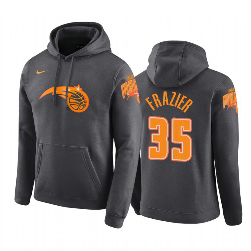 Melvin Frazier #35 Orlando Magic 2019-20 City Anthracite Pullover Hoodie Melvin Frazier #35 Orlando Magic 2019-20 City Anthracite Pullover Hoodie