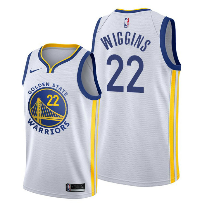 Andrew Wiggins Golden State Warriors #22 2019-20 Association White Jersey Andrew Wiggins Golden State Warriors #22 2019-20 Association White Jersey