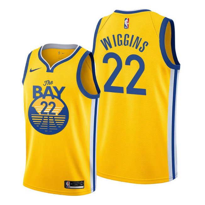 Andrew Wiggins Golden State Warriors #22 2019-20 Statement Yellow Jersey
