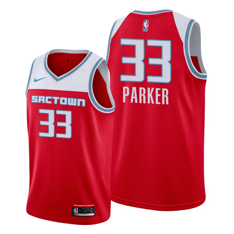 Jabari Parker Sacramento Kings #33 2019-20 City Red Jersey Jabari Parker Sacramento Kings #33 2019-20 City Red Jersey